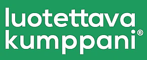 Luotettava kumppani -logo